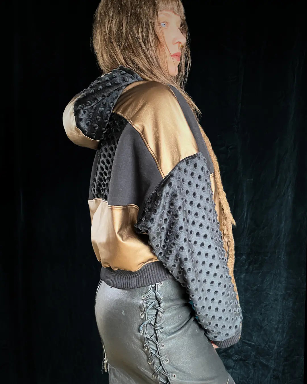 Joggerjacket gold with warm lining