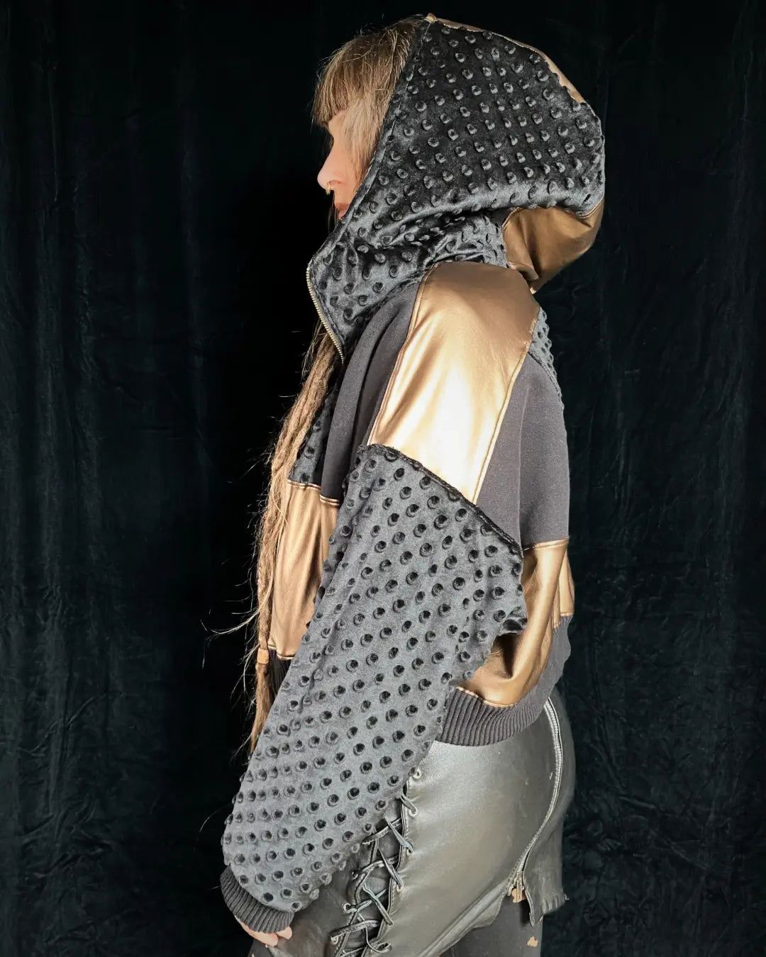 Joggerjacket gold with warm lining