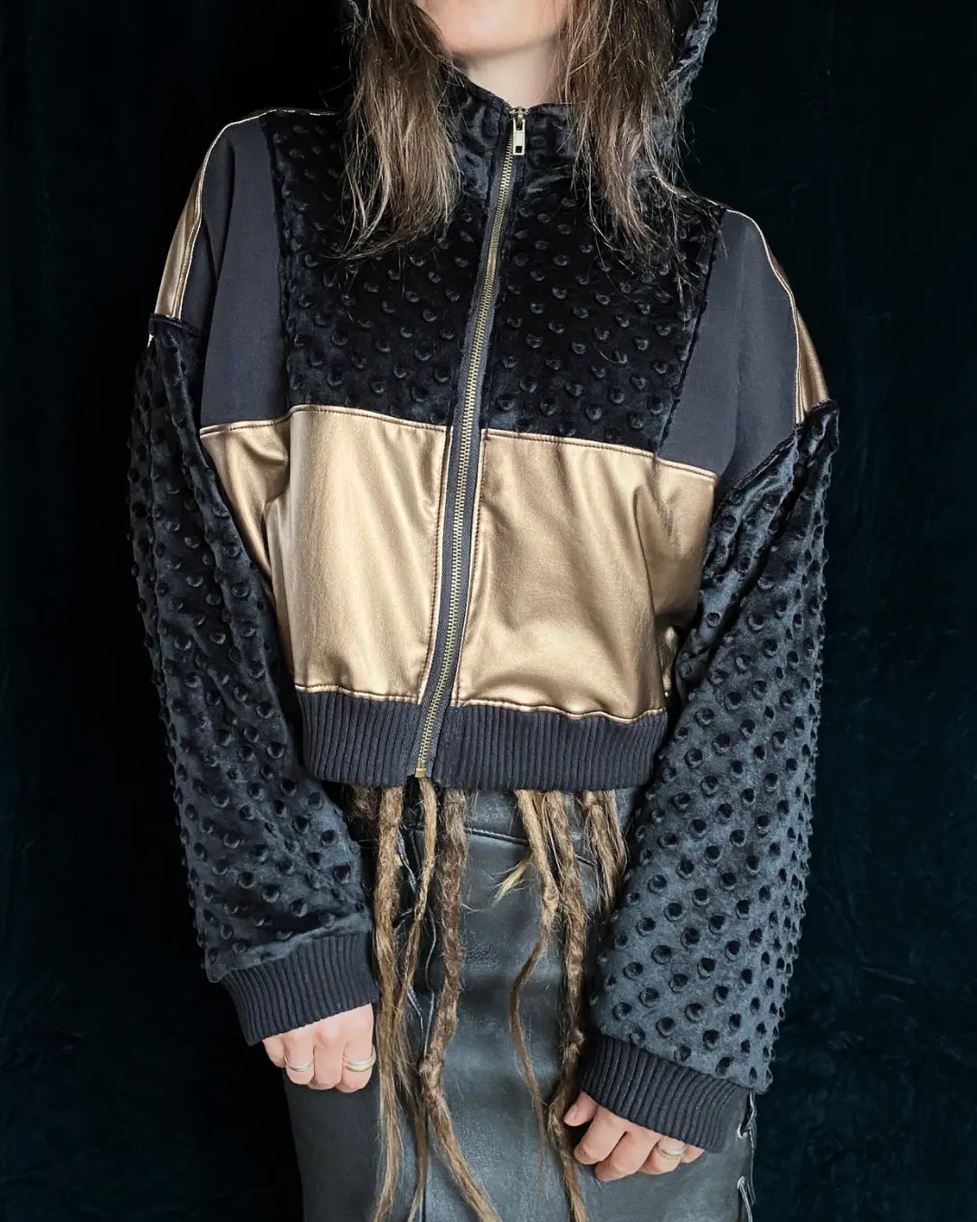 Joggerjacket gold with warm lining