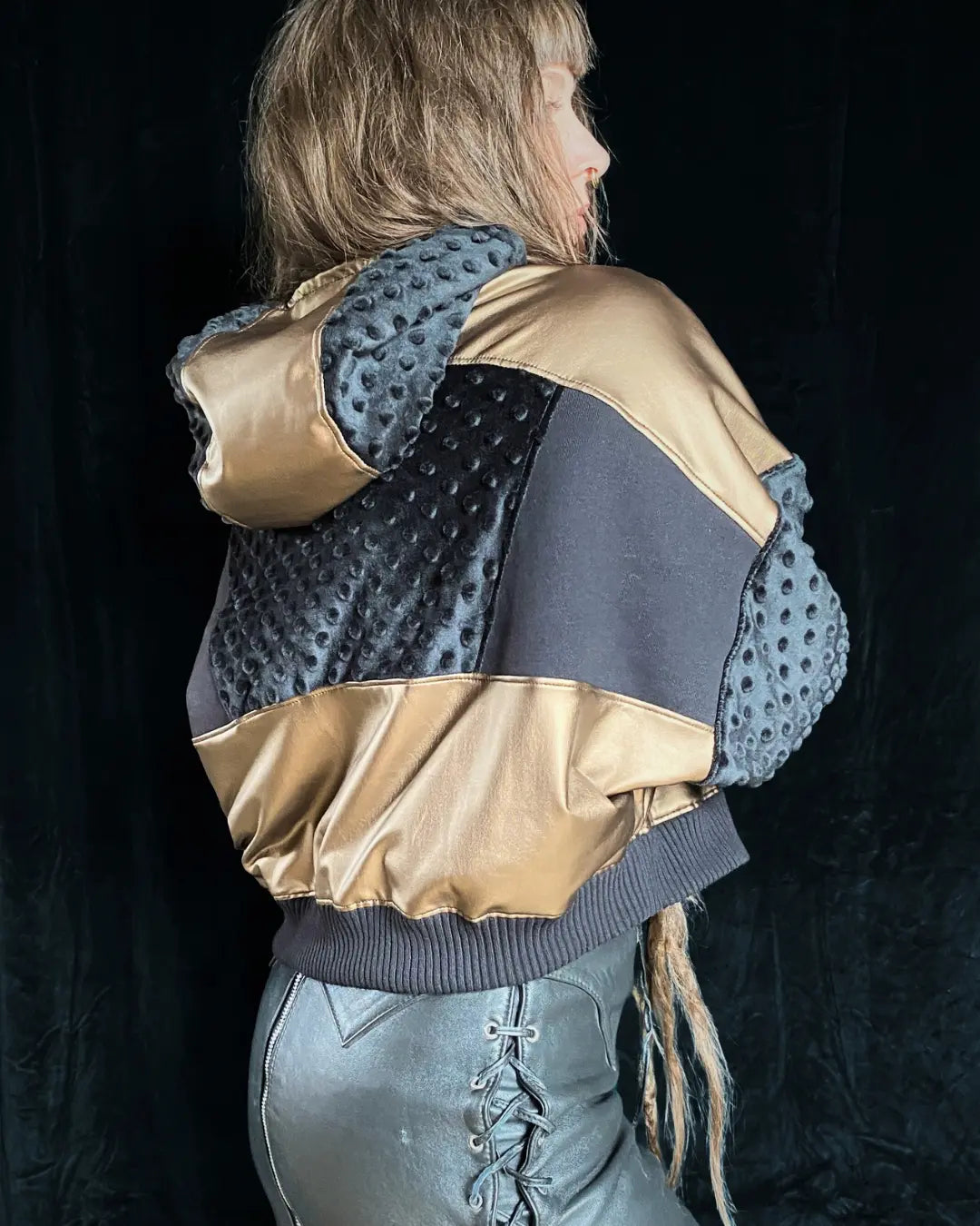 Joggerjacket gold with warm lining