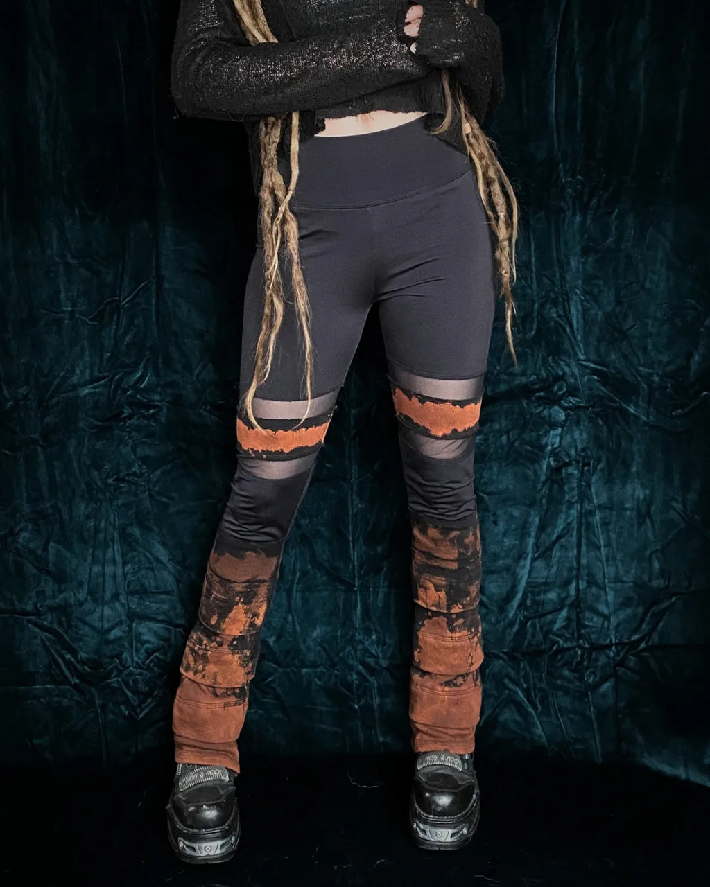Leggings Tie Dye mit Bootcut