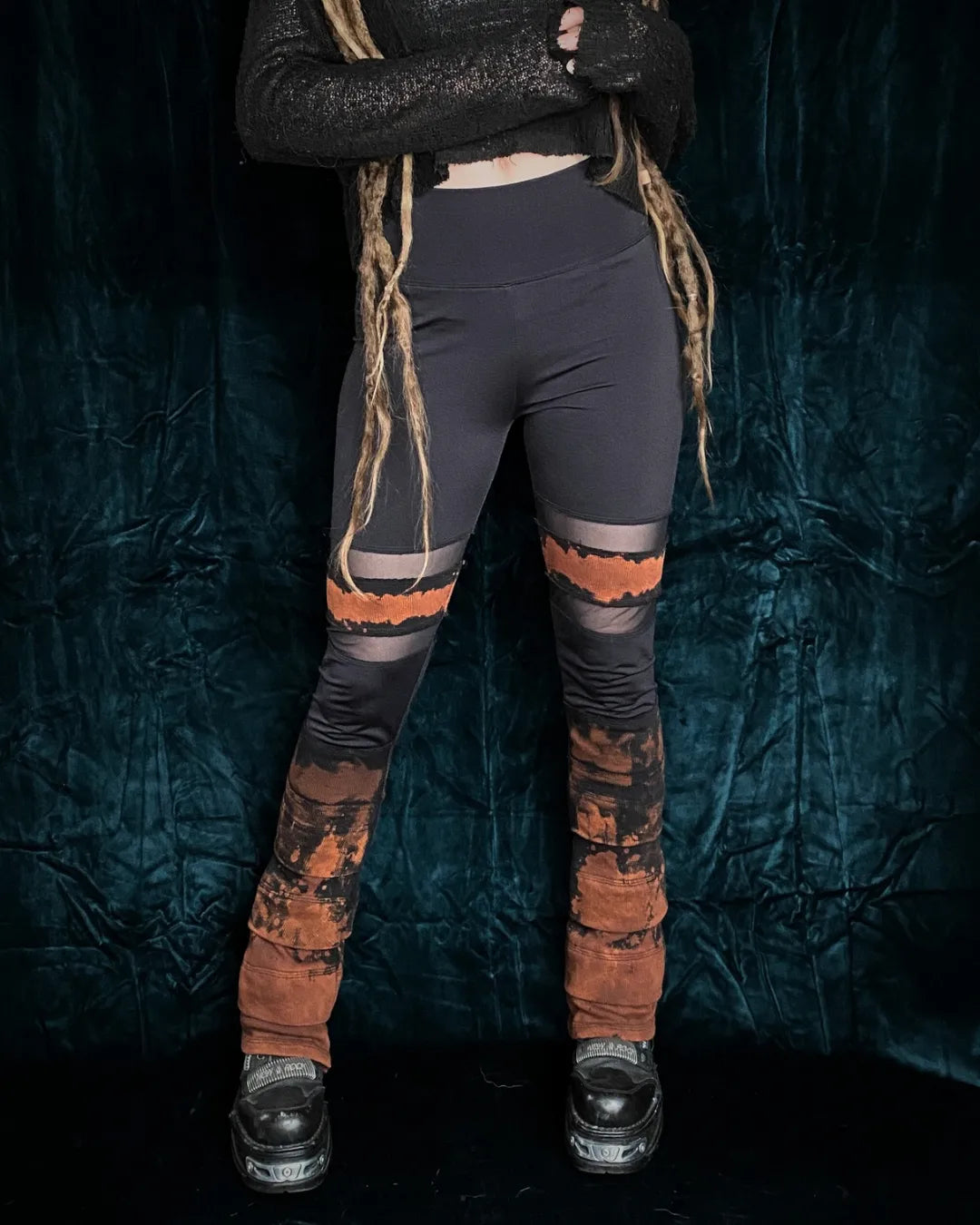 Leggings Tie Dye mit Bootcut