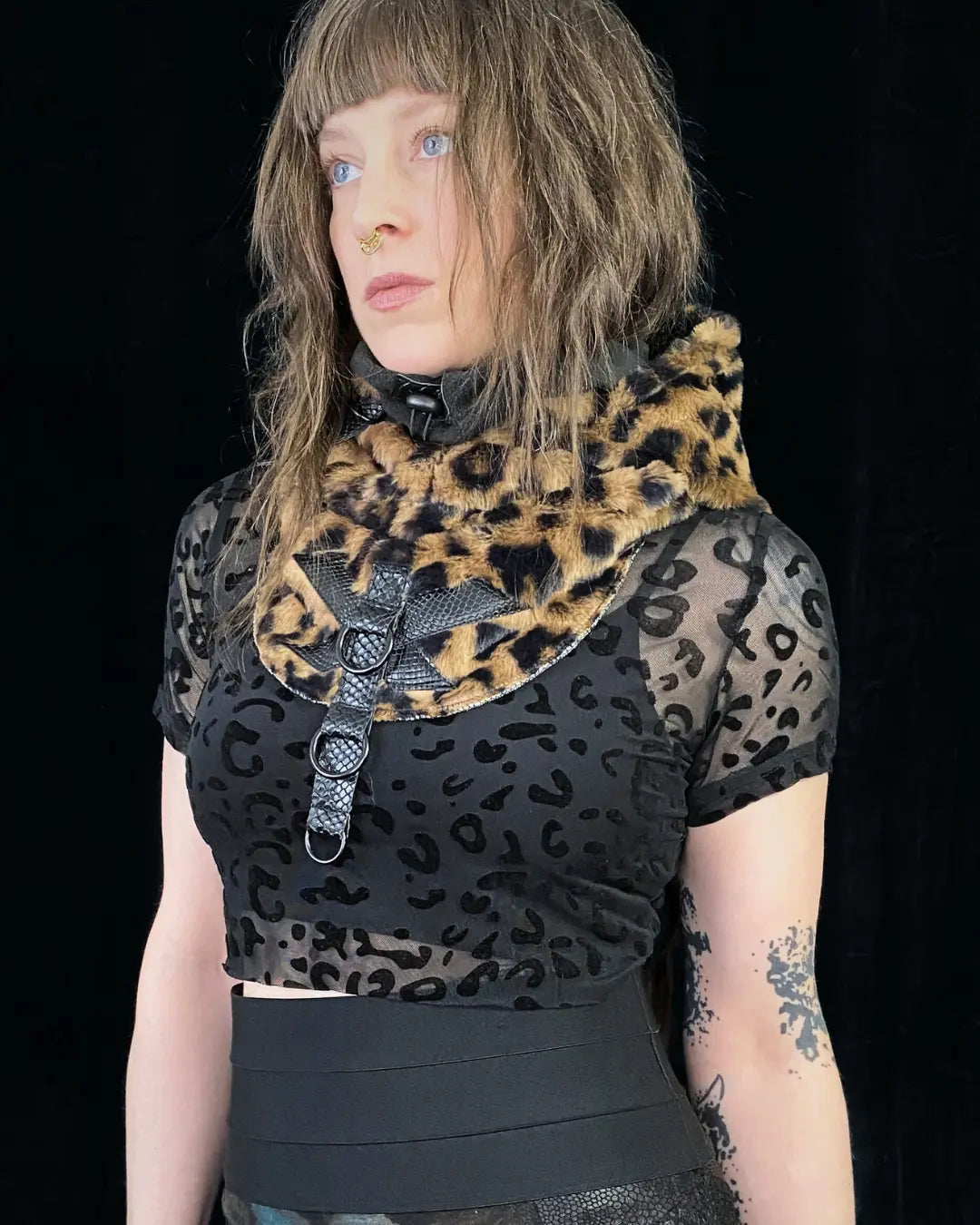 Hooded Cowl Balaclava - soft Leo