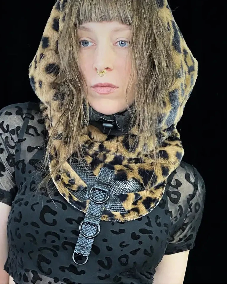 Hooded Cowl Balaclava - soft Leo