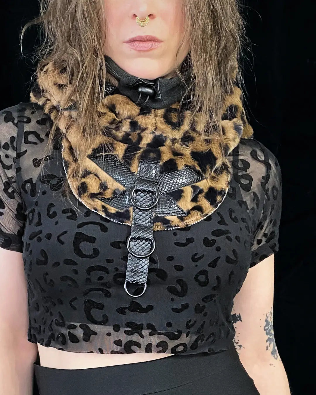 Hooded Cowl Balaclava - soft Leo