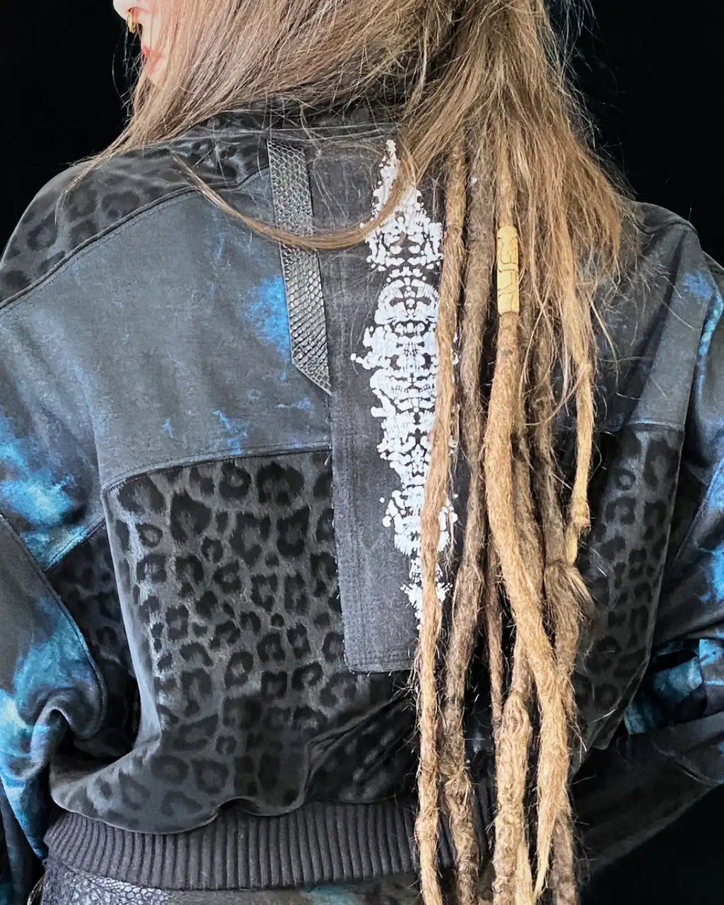 Lightweight Bomberjacket Softshell Leo+blue Tie Dye