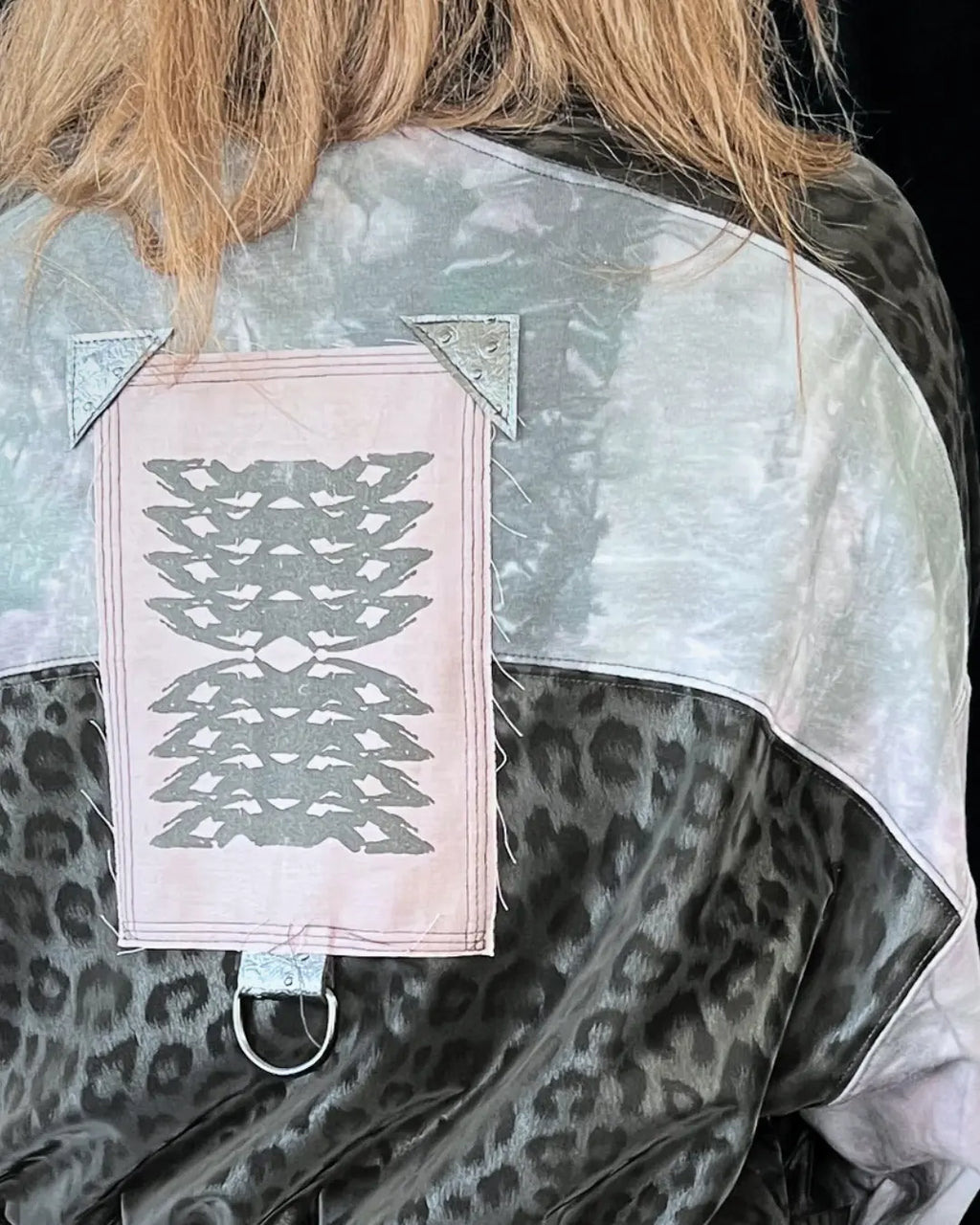 Lightweight Bomberjacket Softshell Leo+ grey Tie Dye