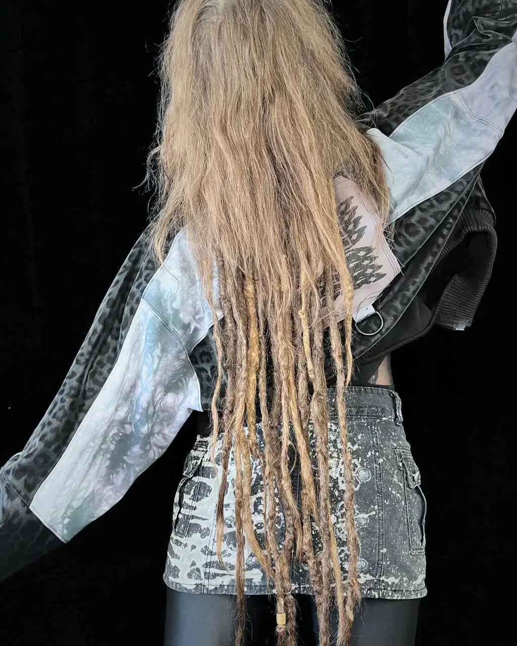 Lightweight Bomberjacket Softshell Leo+ grey Tie Dye