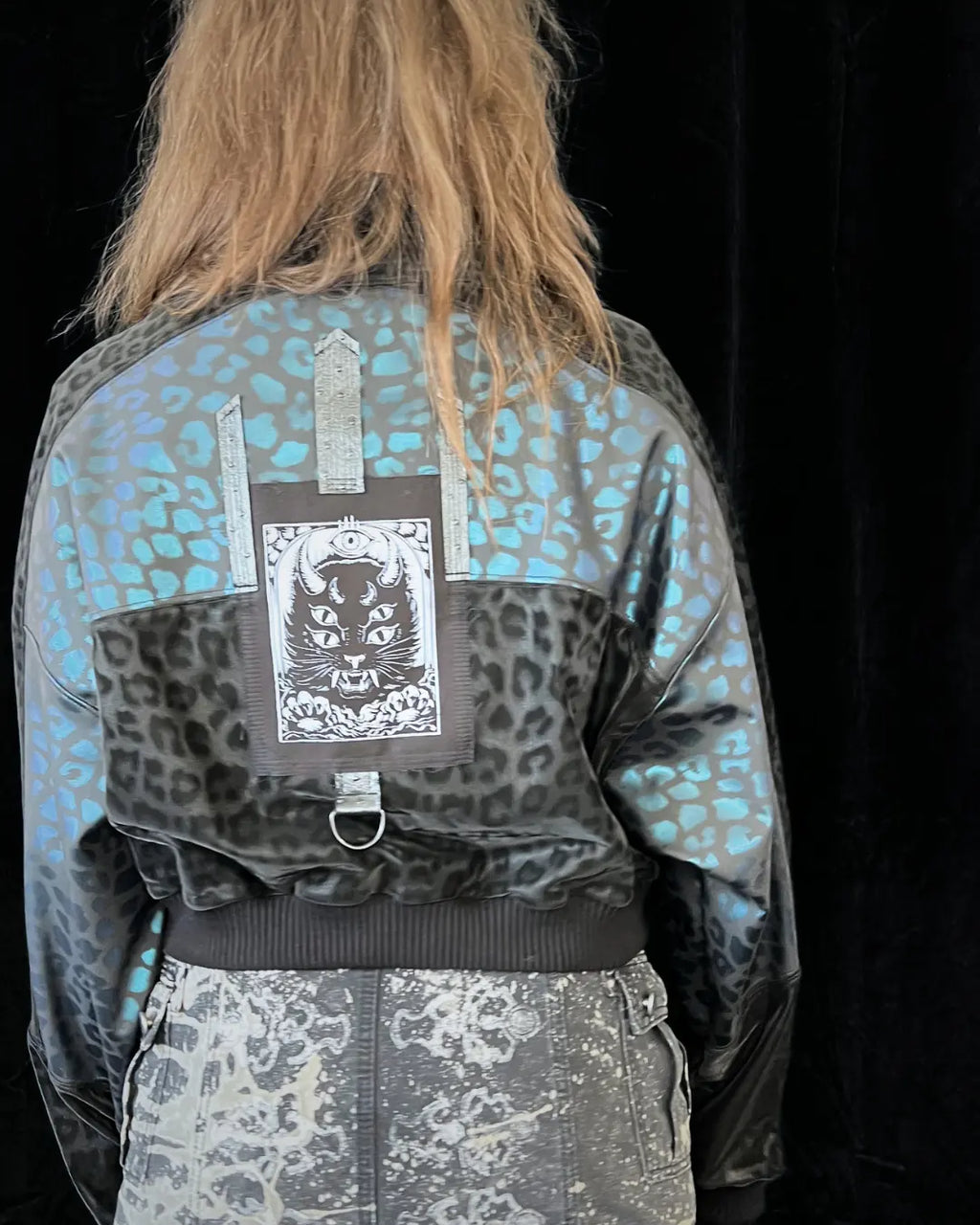 Lightweight Bomberjacket Softshell Leo blue holo