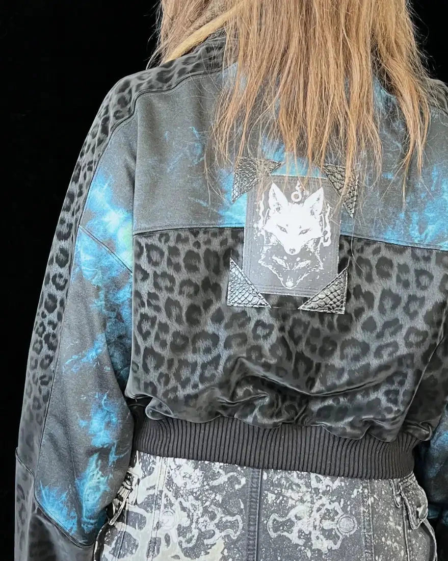 Lightweight Bomberjacket Softshell Leo+ Blue Tie Dye