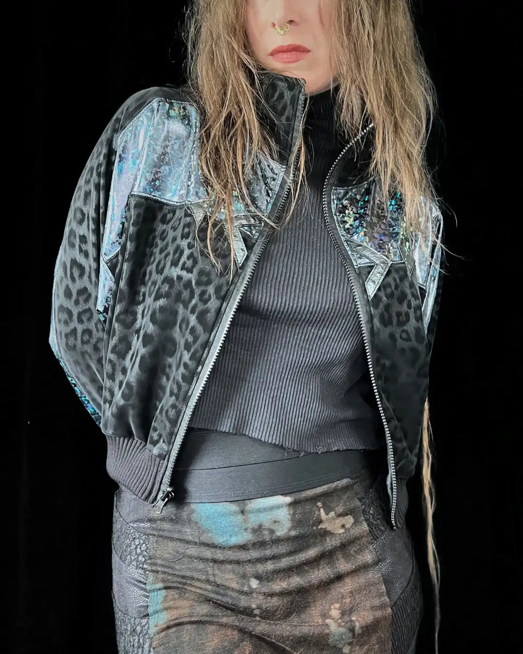 Lightweight Bomberjacket Softshell blue holo II
