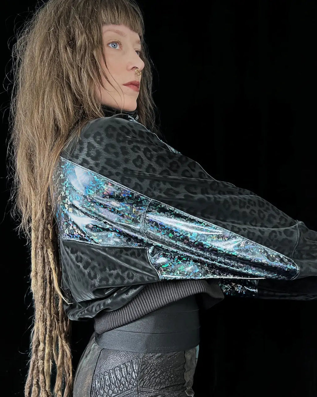 Lightweight Bomberjacket Softshell blue holo II