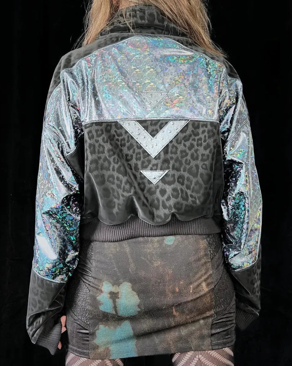 Lightweight Bomberjacket Softshell blue holo II