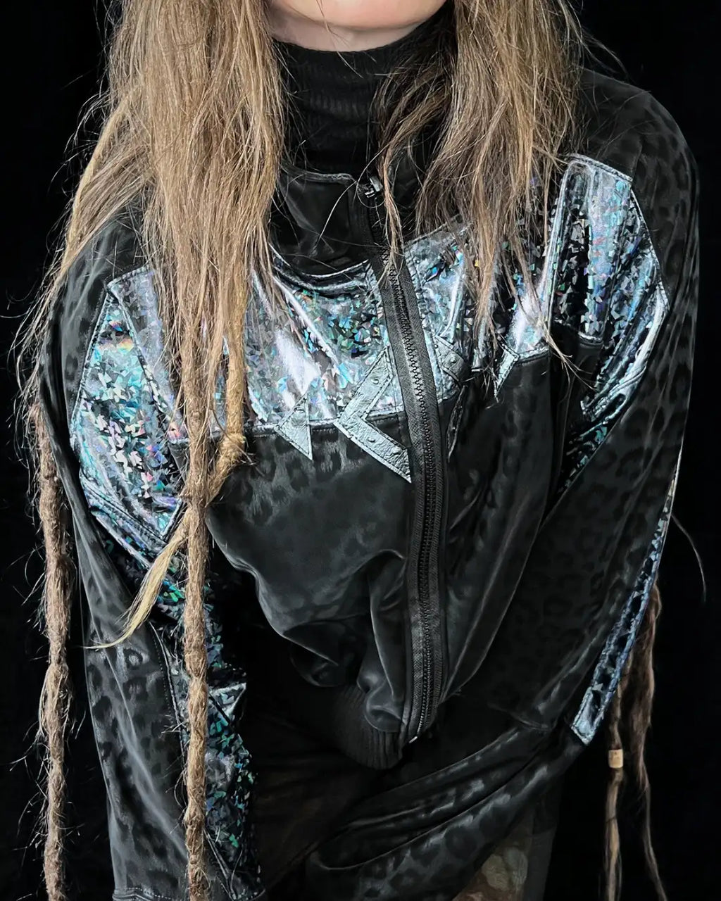 Lightweight Bomberjacket Softshell blue holo II
