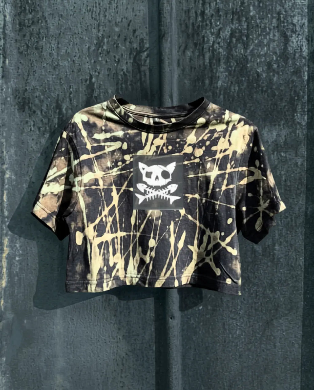BAD Khaki • Crop Top • Pirata Kitty • S oversized
