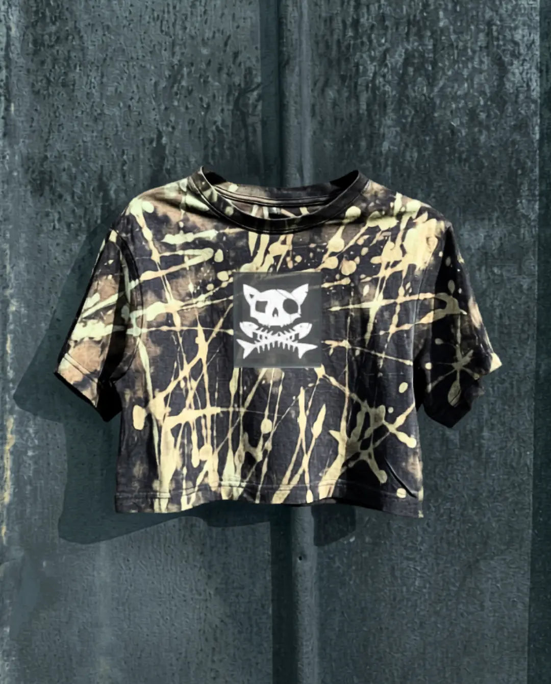 BAD Khaki • Crop Top • Pirata Kitty • S oversized