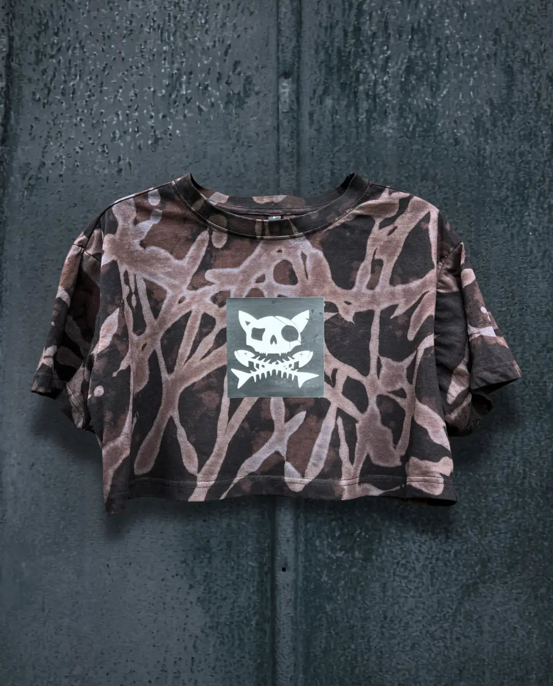 BAD Brown • Crop Top • Pirata Kitty • S oversized