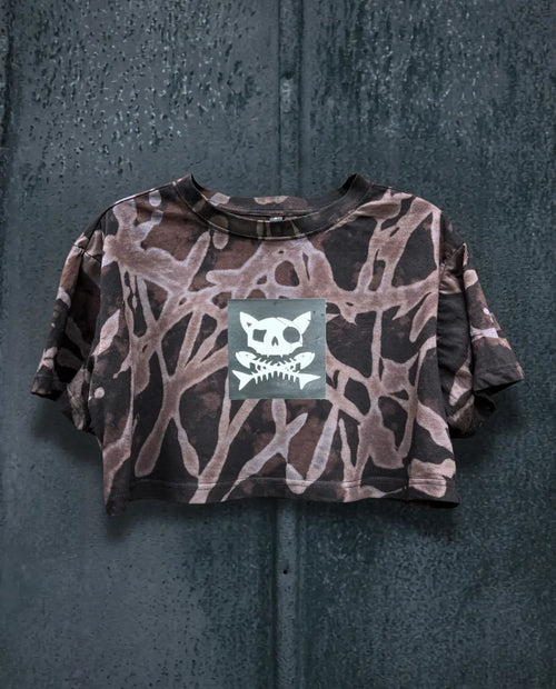 BAD Brown • Crop Top • Pirata Kitty • S oversized