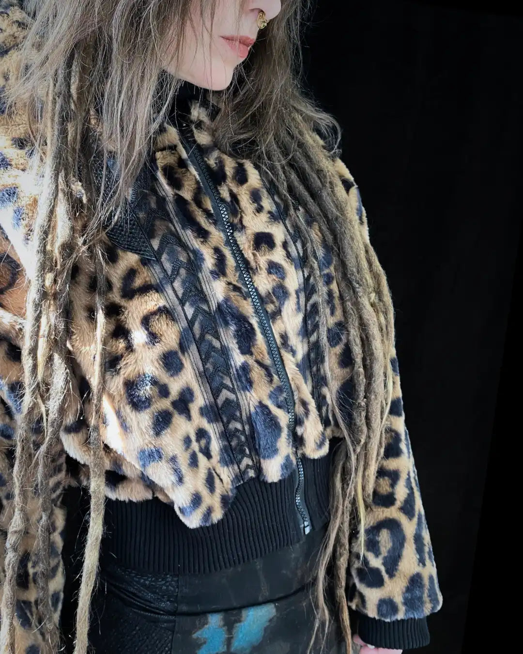 Faux Fur Jacket – Animalprint bright Leopard/Snakeskin
