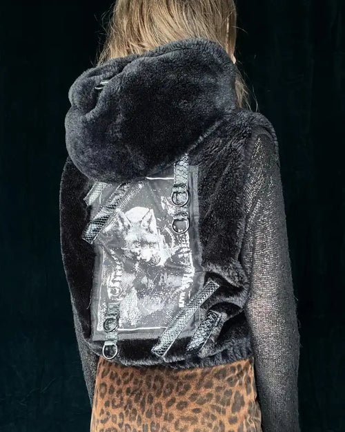 Black Vest with Snakeprint and FOX patch