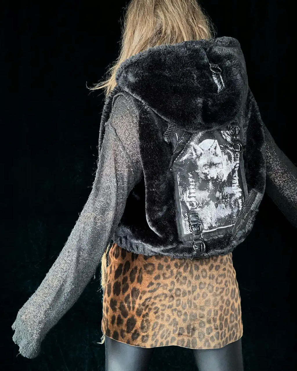 Black Vest with Snakeprint and FOX patch