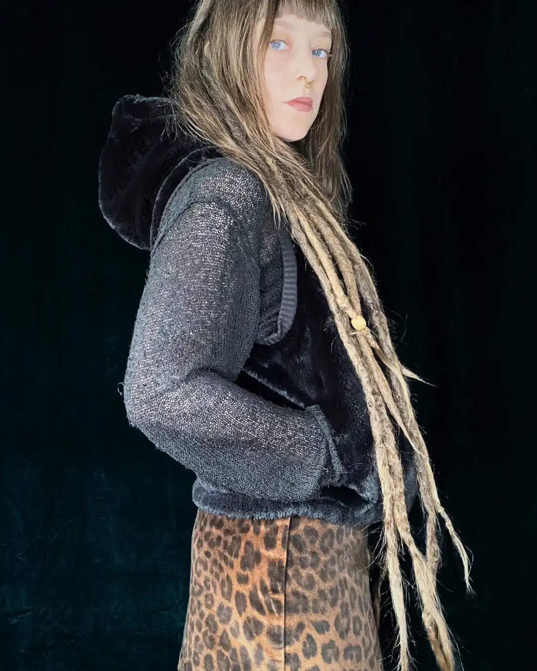 Black Vest with Snakeprint and MAD/GIRL patch