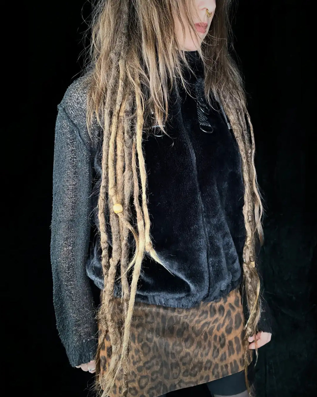 Black Vest with Snakeprint and MAD/GIRL patch