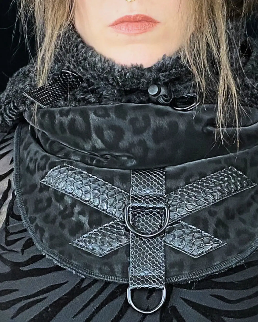 Hooded Cowl Balaclava - Leo BLACK