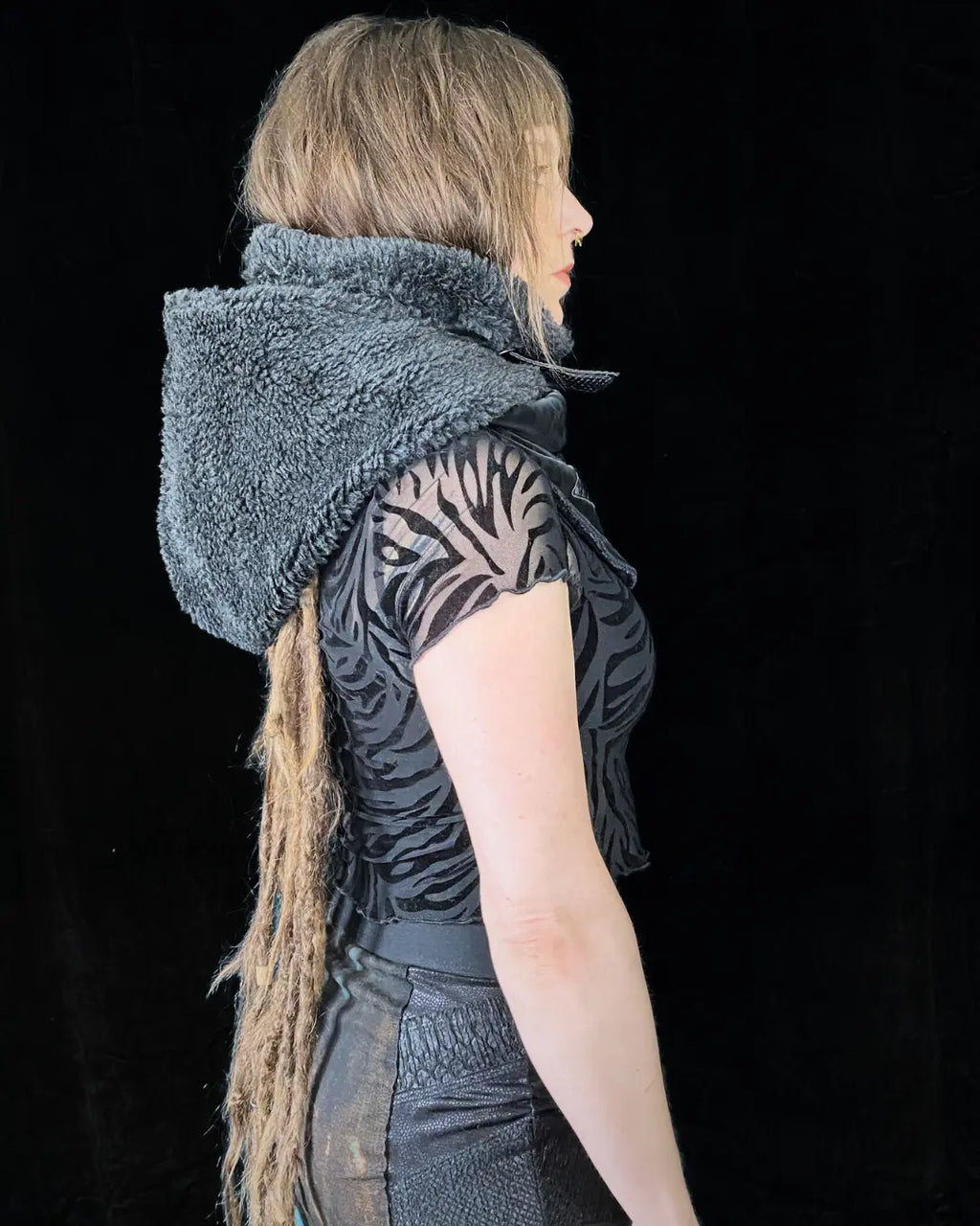Hooded Cowl Balaclava - Leo BLACK