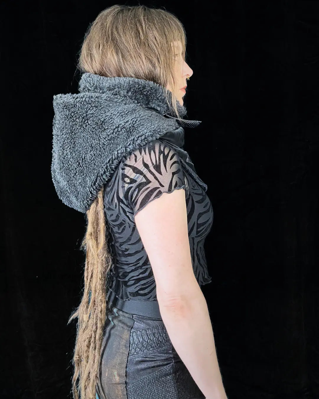 Hooded Cowl Balaclava - Leo BLACK