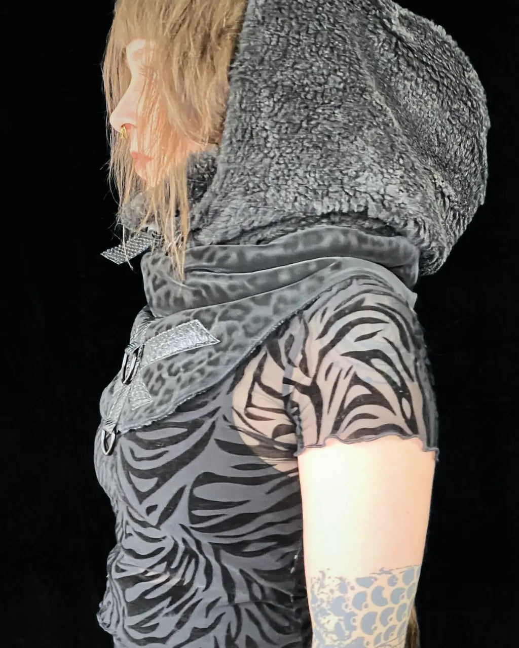 Hooded Cowl Balaclava - Leo BLACK