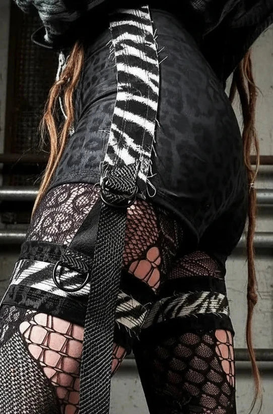 Hotpants with Straps ZEBRA