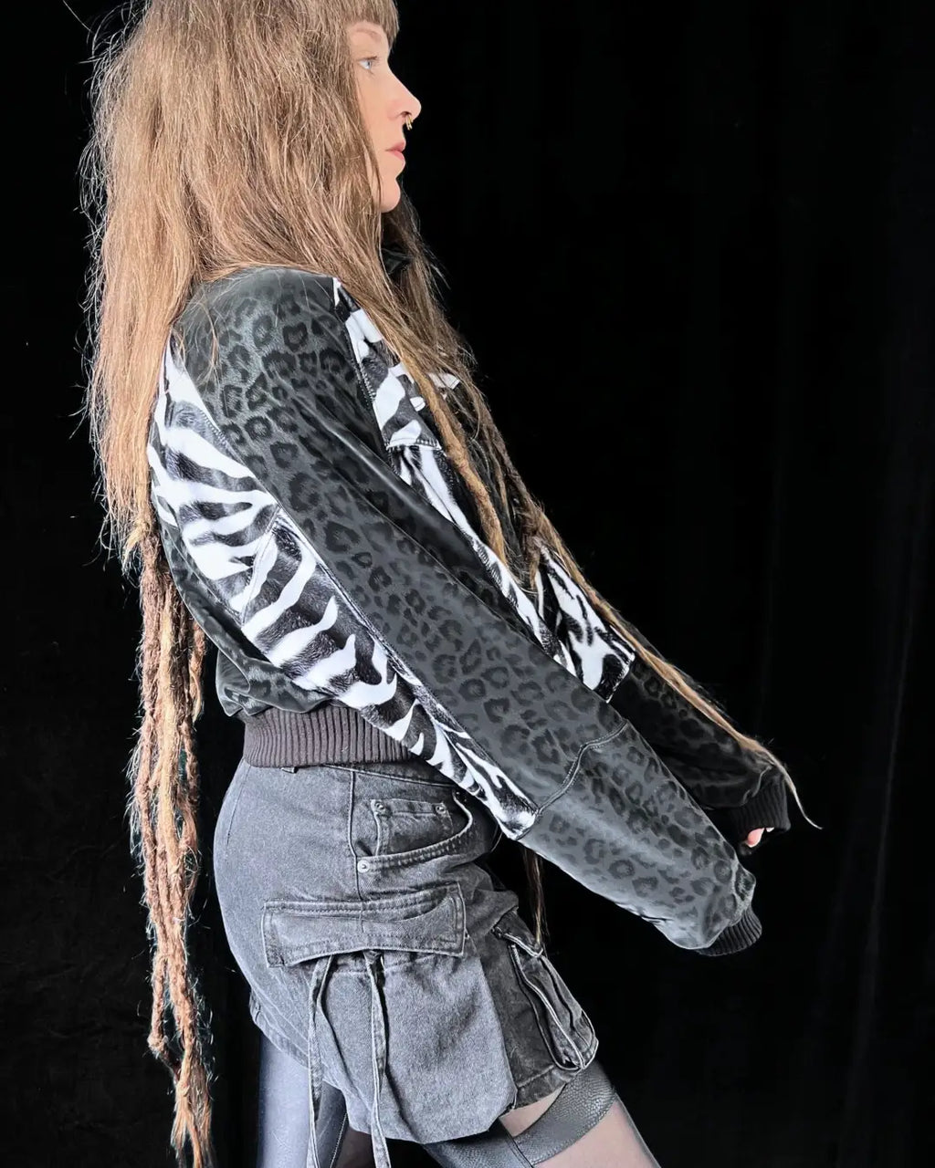 Leichte Bomberjacke Softshell Leo / Zebra