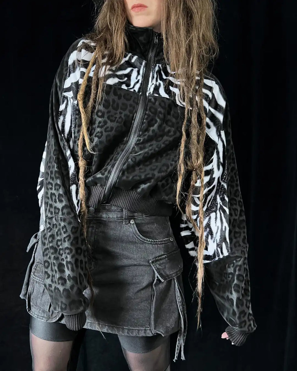 Leichte Bomberjacke Softshell Leo / Zebra