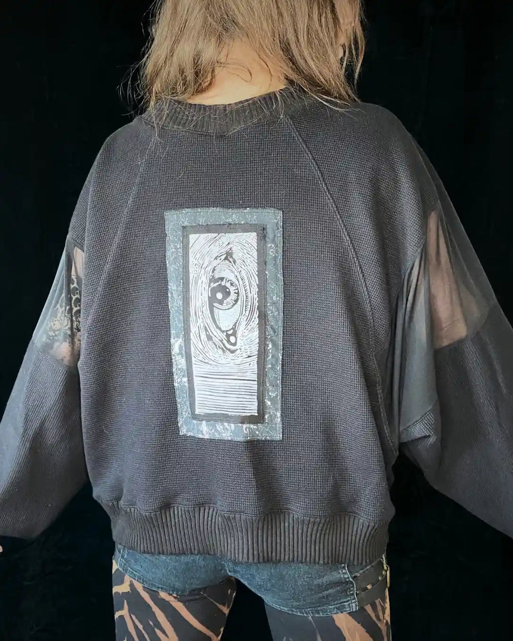 Oversize Sweater Mesh + Patch