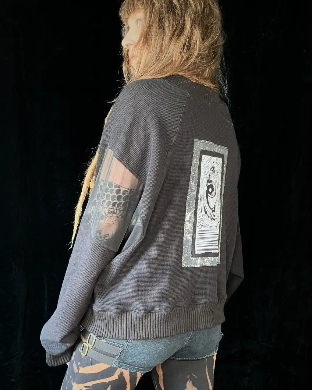 Oversize Sweater Mesh + Patch