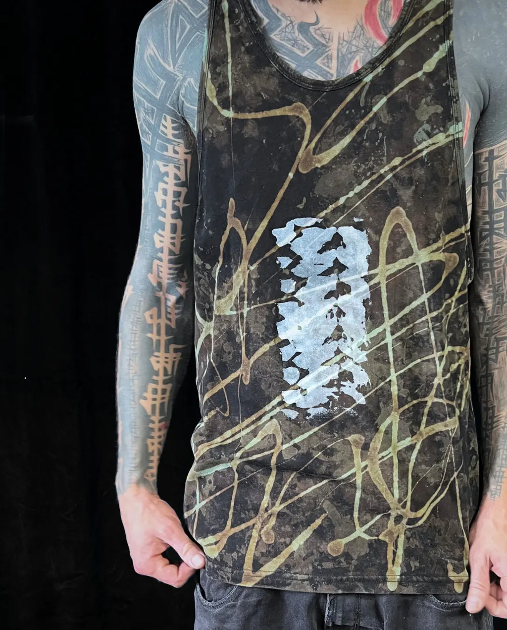 Tank Top Khaki BAD 3 • Size L