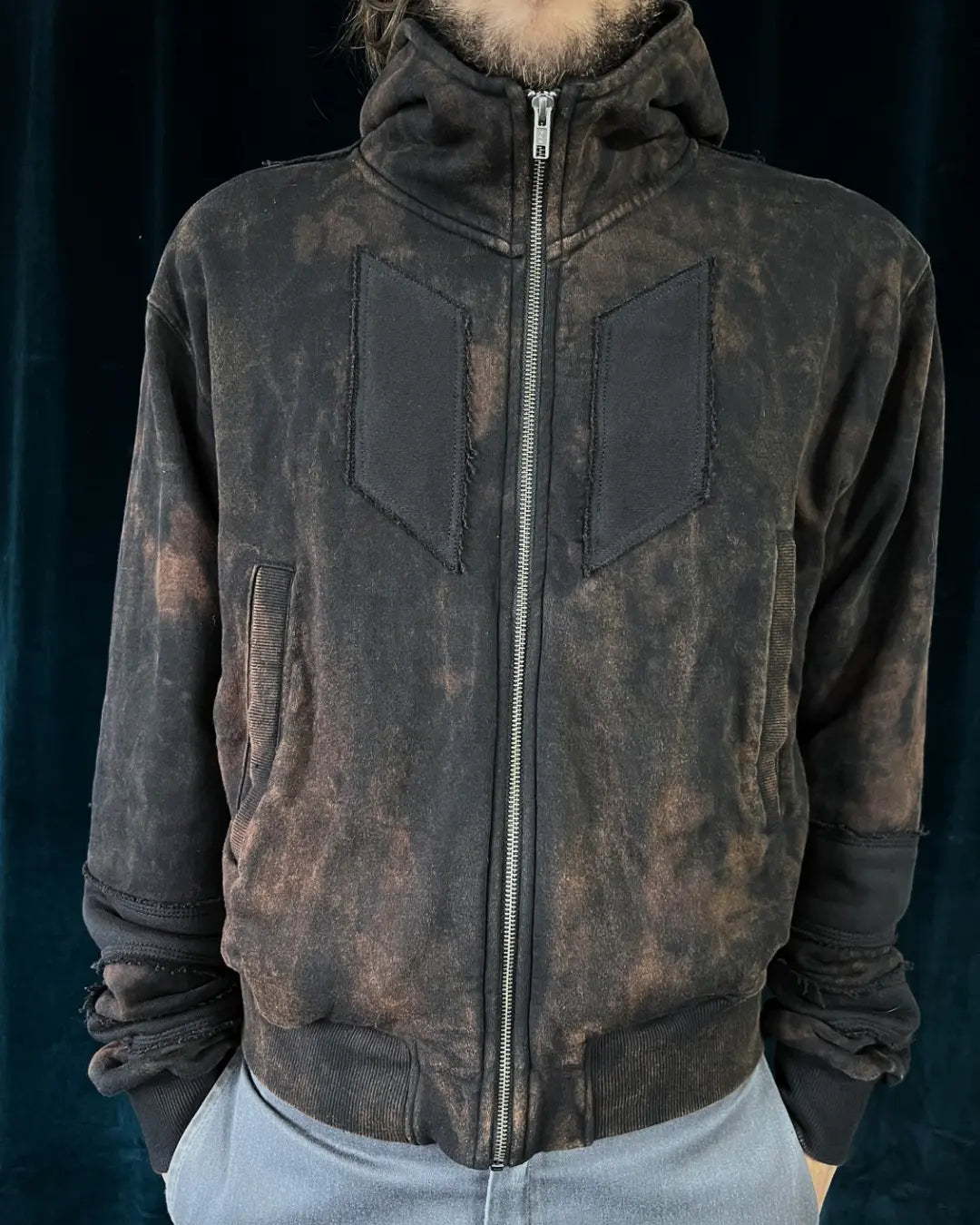 Bomber Zip-Hoodie Jacket PATTERN Size M