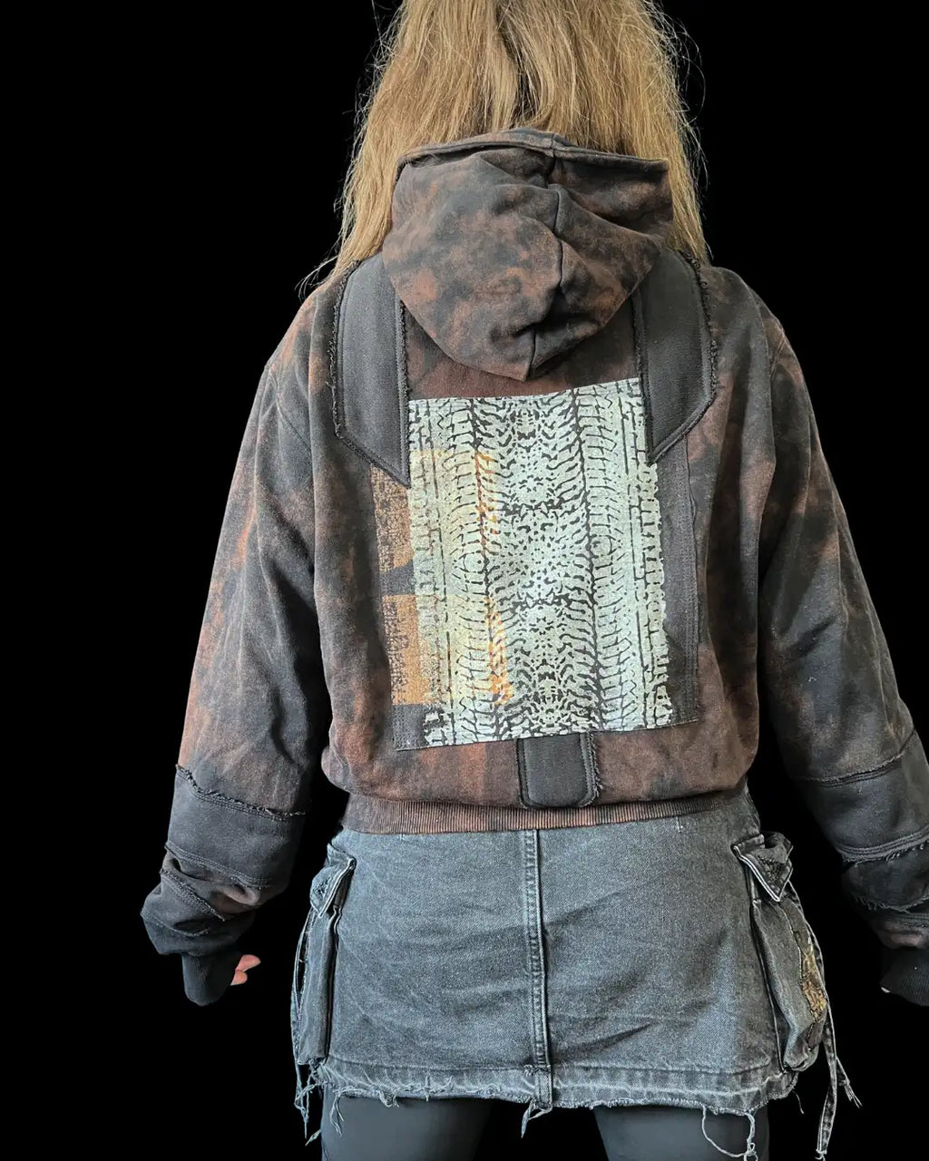 Bomber Zip-Hoodie Jacket PATTERN Size M