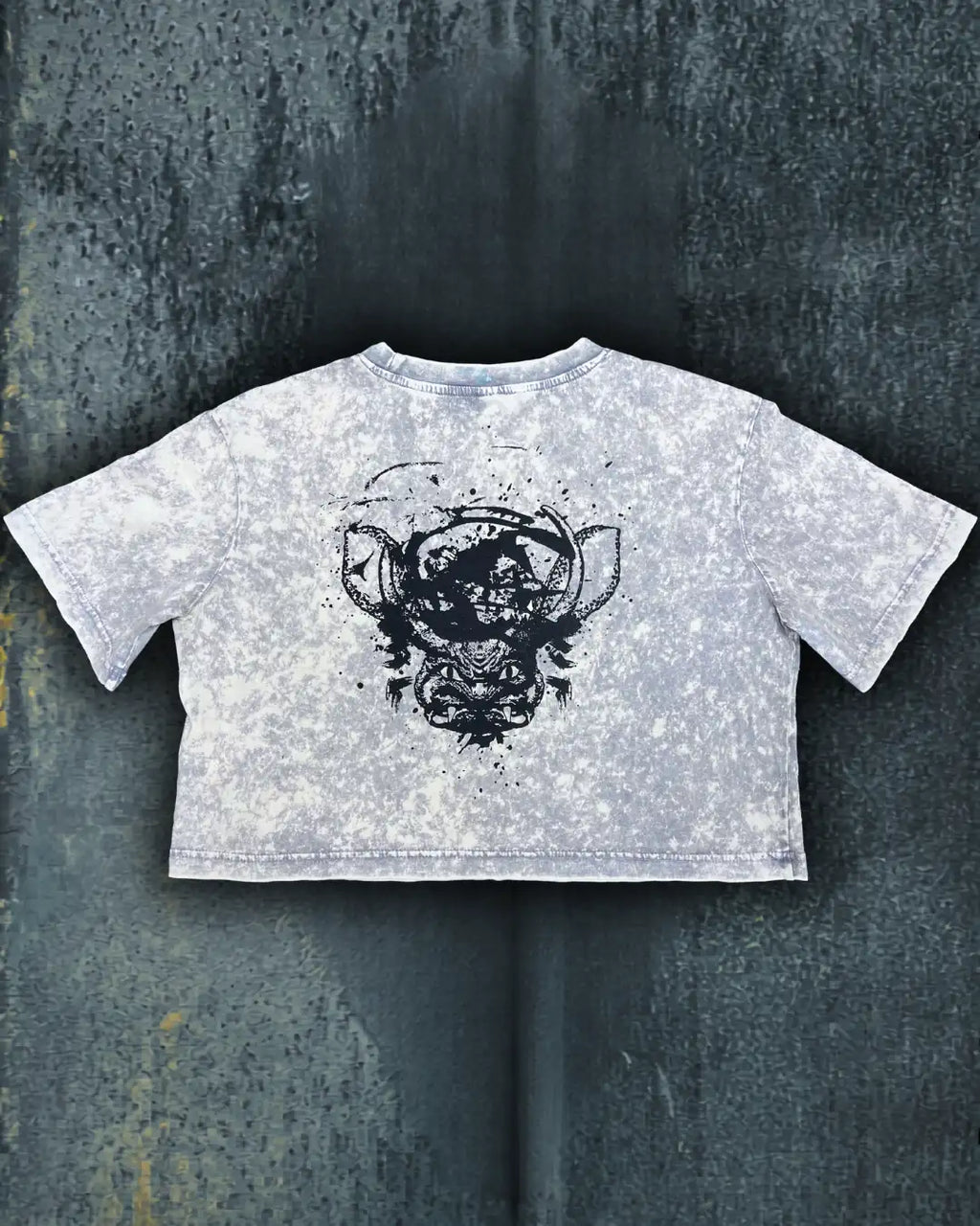 Painted Acid Tee • light grey • ONI DEMON