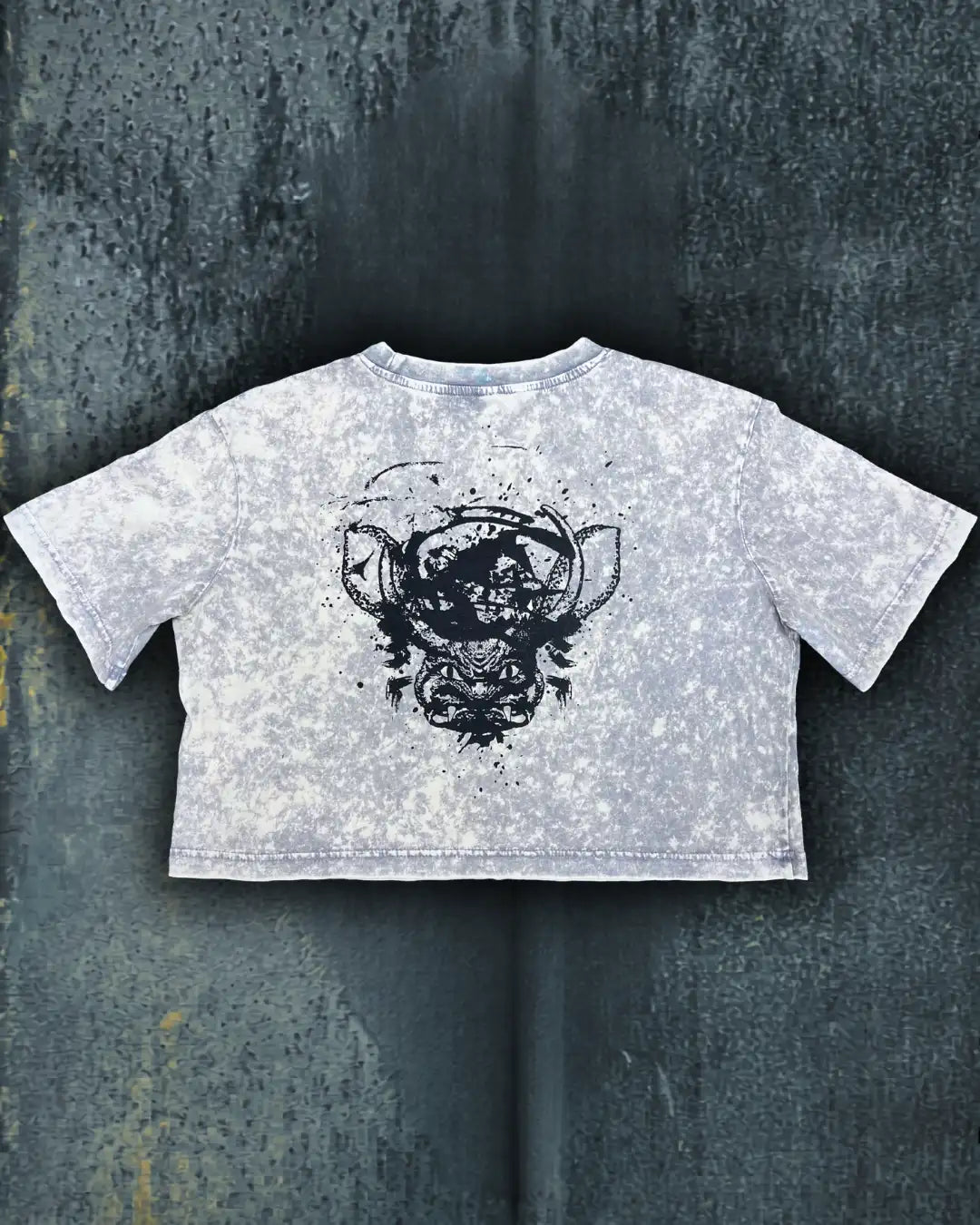 Painted Acid Tee • light grey • ONI DEMON