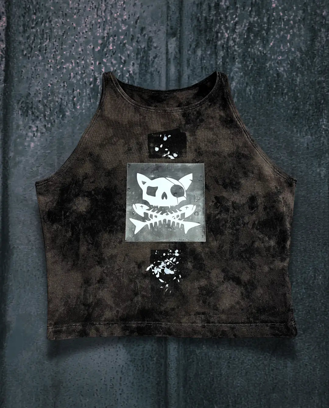 BAD Brown • Tight Crop Top • Pirata Kitty • M