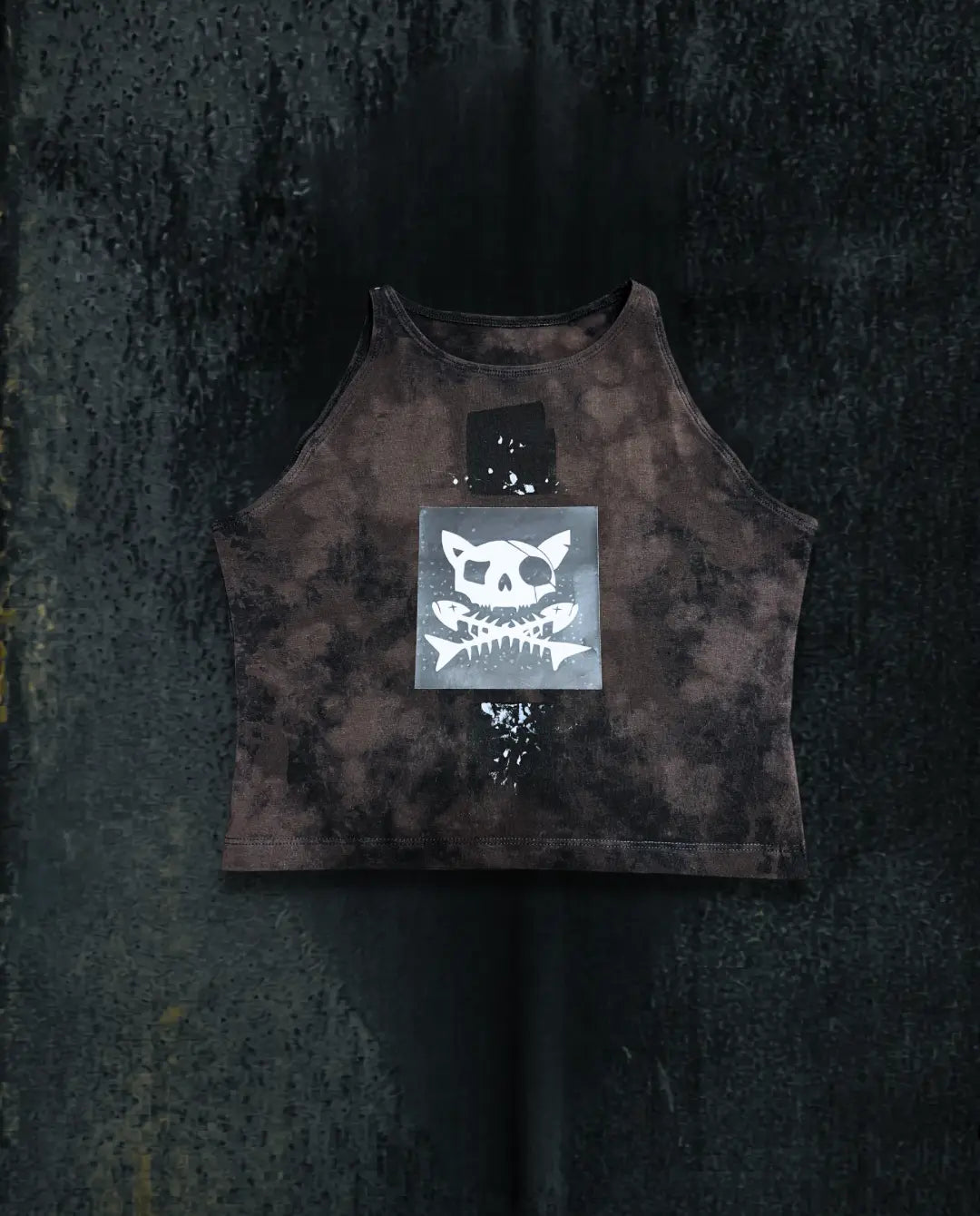 BAD Brown • Tight Crop Top • Pirata Kitty II • M