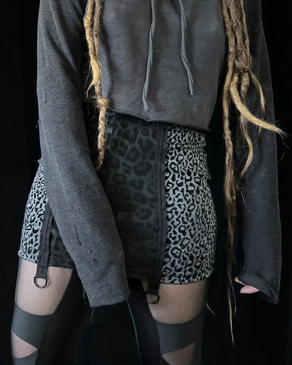 Miniskirt grey Leo Size M