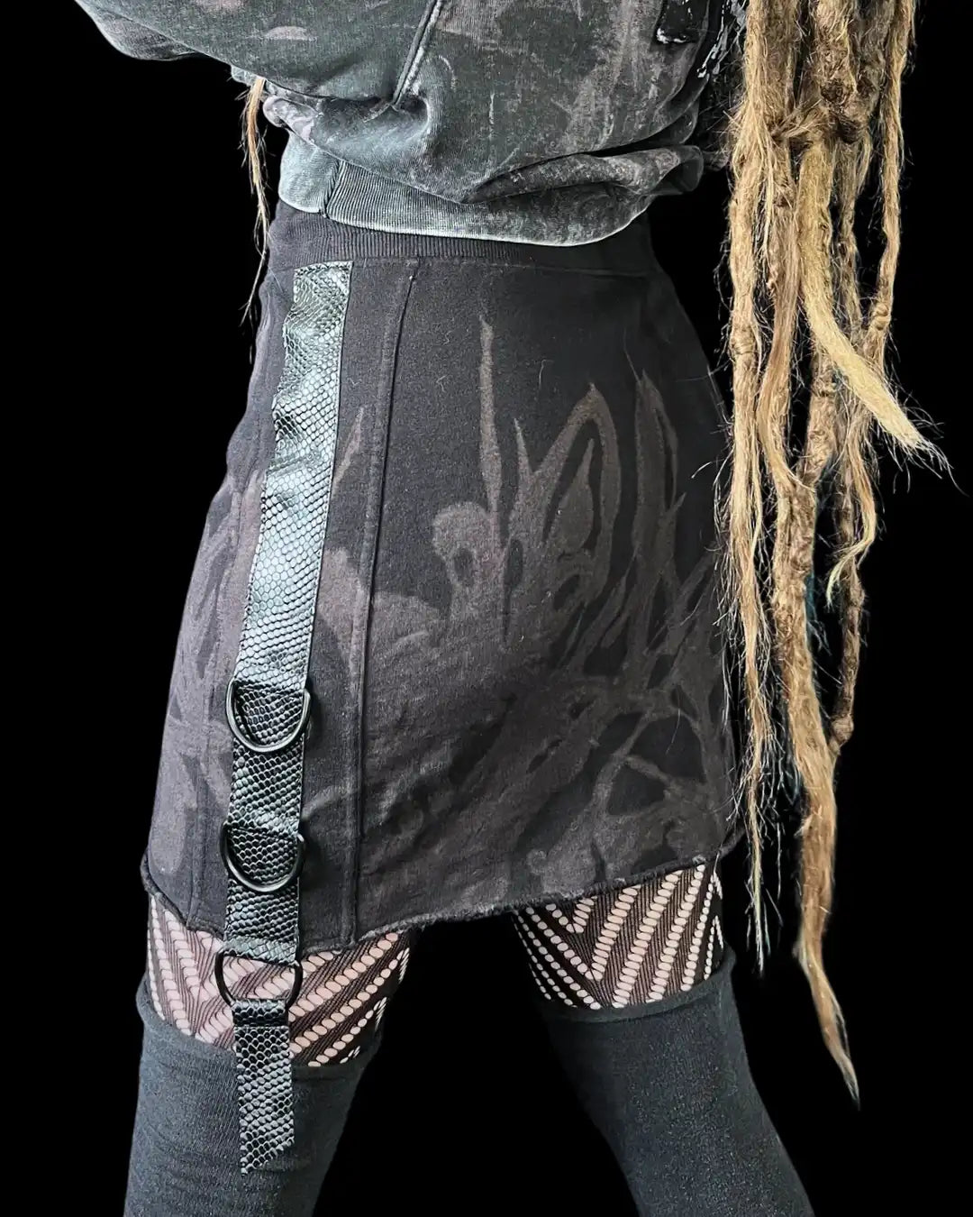Miniskirt acid-bleached Joggerstyle II