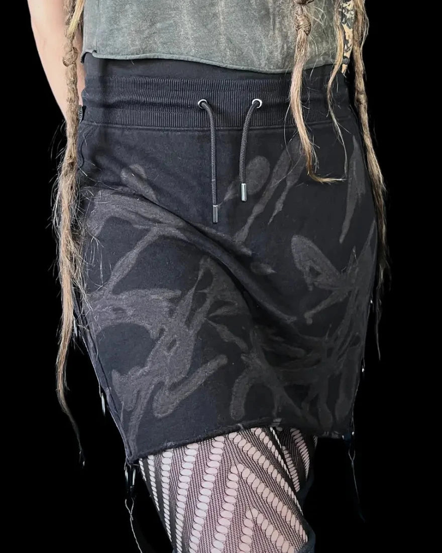 Miniskirt acid-bleached Joggerstyle II