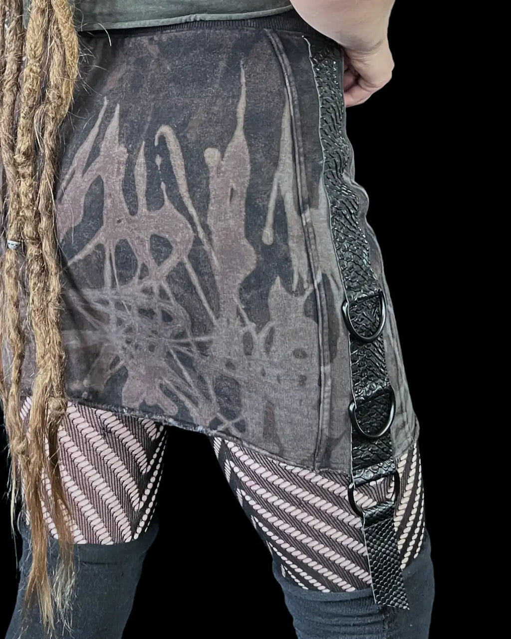 Miniskirt acid-bleached Joggerstyle
