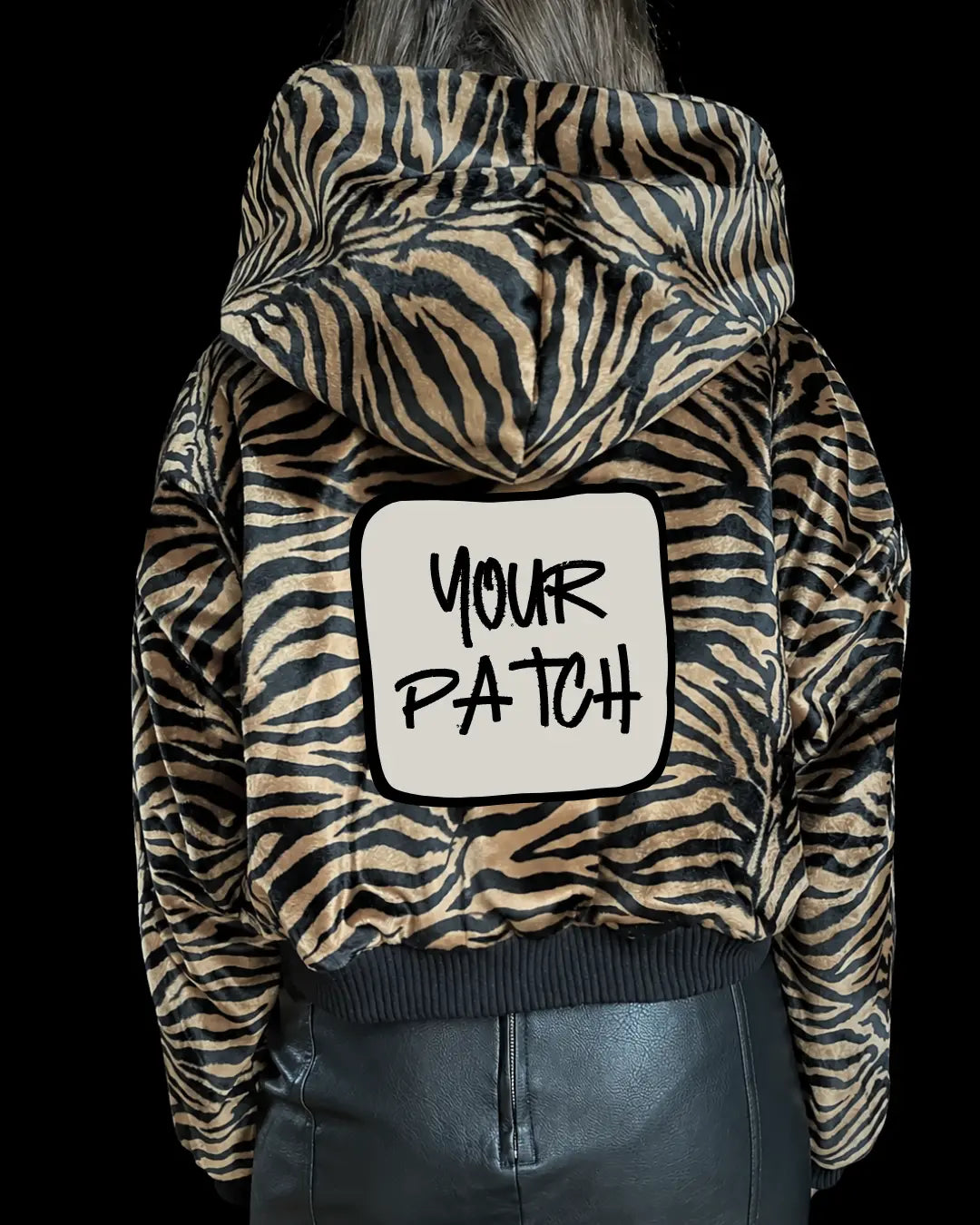 MTO Faux-Fur Jacket TIGER small pattern