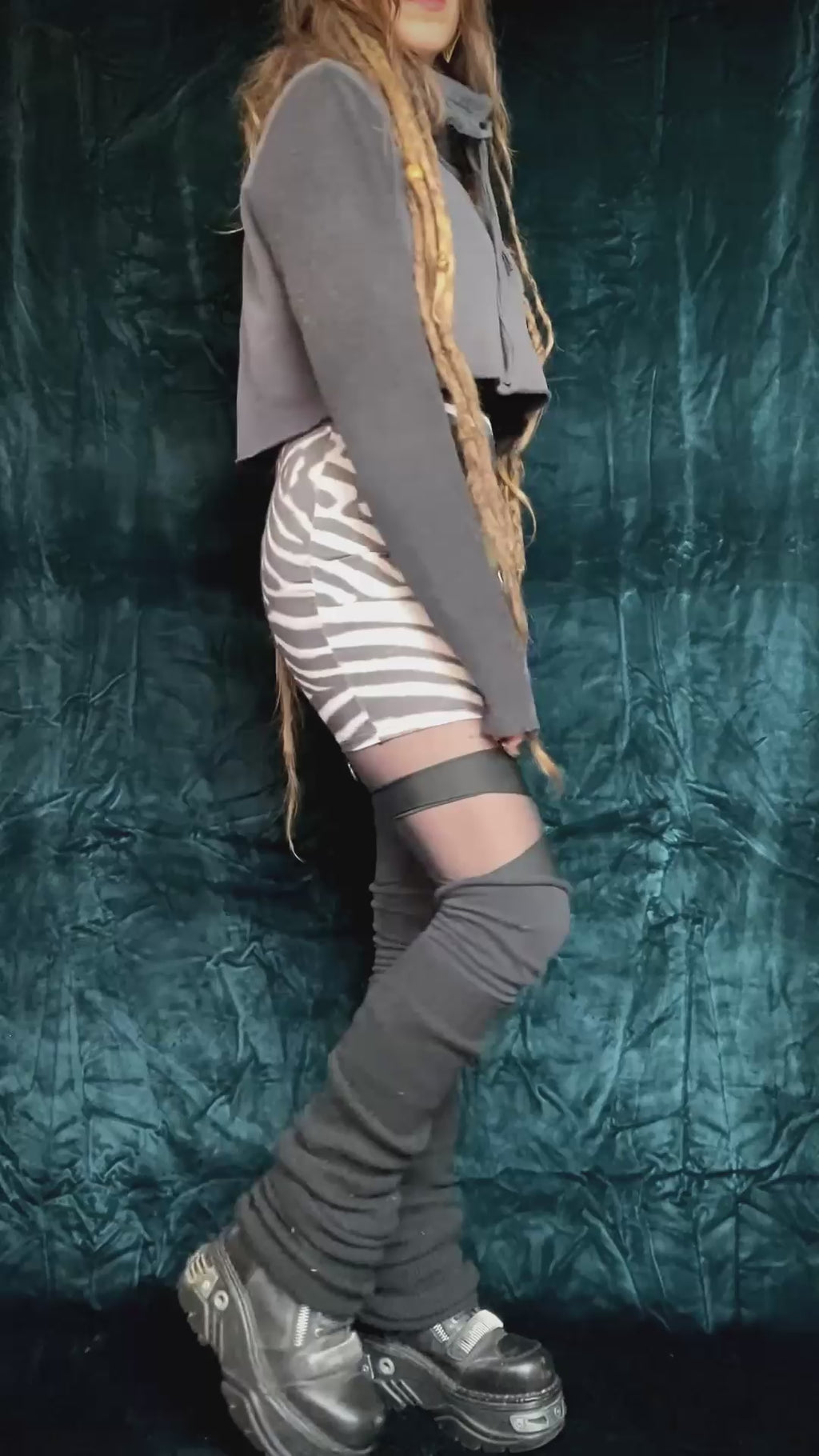 Minirock Animalprint Zebra/Tie Dye