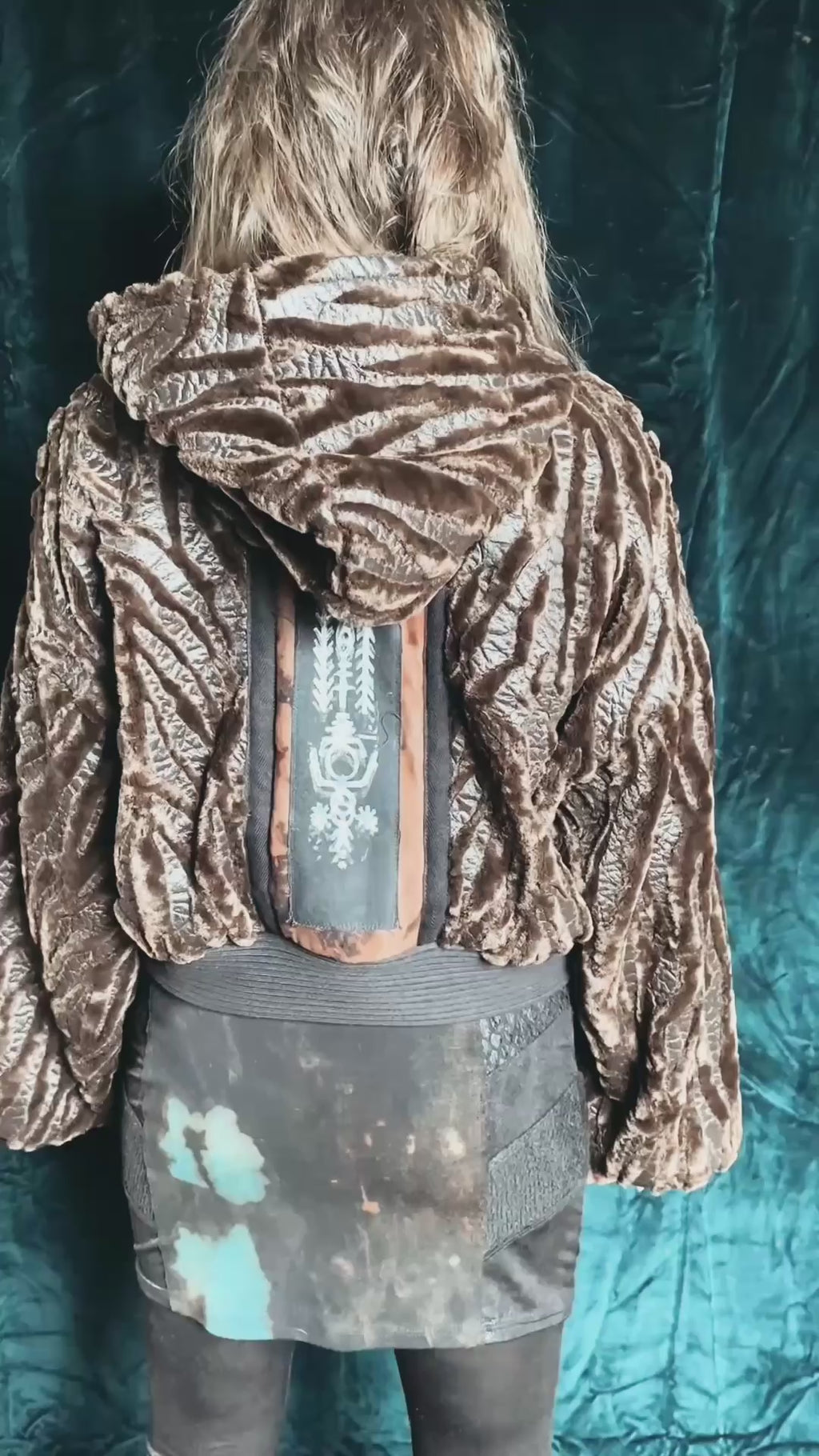 Felljacke braun